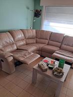 Lederen hoeksalon, Huis en Inrichting, Ophalen, Zo goed als nieuw