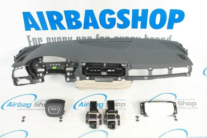 Airbag kit - Tableau de bord 4 branche gris beige Audi A4 8W, Auto-onderdelen, Dashboard en Schakelaars, Gebruikt, Ophalen of Verzenden