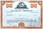 Trans Beacon Corporation (filmindustrie) 1969, Postzegels en Munten, Aandelen en Waardepapieren, Ophalen of Verzenden, 1950 tot 1970