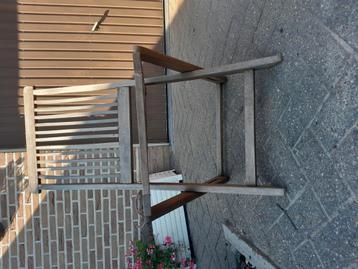 2 Houten klapstoel, Enlèvement, Comme neuf