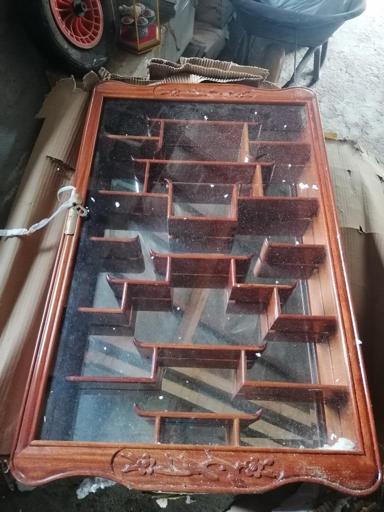 2 vitrine bois de rose, Enlèvement, Neuf, Autres essences de bois, Avec tablette(s)