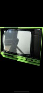 Groene vintage Philips tv, Audio, Tv en Foto, Vintage Televisies, Ophalen, Gebruikt, Philips