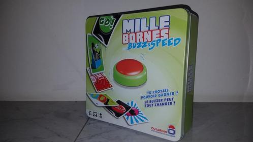 ✅ Mille Bornes Buzz & Speed - Metalen doos - NIEUW, Hobby en Vrije tijd, Gezelschapsspellen | Kaartspellen, Nieuw, Ophalen