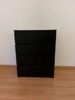 Ikea malm ladekast 4 schuiven zwart, Ophalen, Zo goed als nieuw