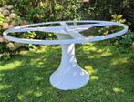 TUINTAFEL FANO VOET EN FRAME WIT 150 CM, Tuin en Terras, Tuintafels, Ophalen, Gebruikt, Rond, Aluminium