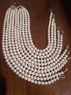 Cordes de perles d'eau douce, Bijoux, Sacs & Beauté, Colliers, Enlèvement ou Envoi, Neuf, Blanc, Avec pierre précieuse