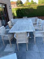 Teak tuintafel incl 8 stoelen, Ophalen of Verzenden