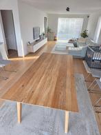 Eiken tafel, Ophalen, Gebruikt, 100 tot 150 cm, Rustiek