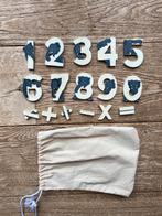 Geverfde houten cijfers met olifant, Ophalen of Verzenden, Gebruikt, Rekenen