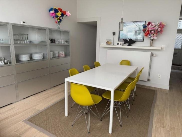 MDF ITALIA Tense + VITRA DSR + VITRA DSX, Huis en Inrichting, Tafels | Eettafels, Zo goed als nieuw, 200 cm of meer, 50 tot 100 cm