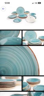 18 delige borden set van quid kleur aqua, Bord(en), Ophalen of Verzenden