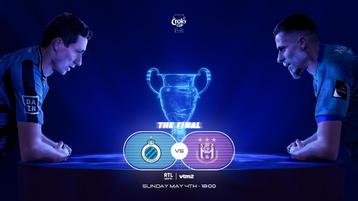 2 RSCA tickets finale de la coupe Club Bruges - Anderlec, Cartes en vrac, Deux personnes, Mai