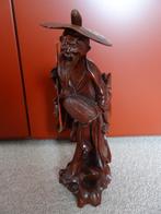 Aziatische Chinese rode exotische natuurlijke houten sculptu, Ophalen of Verzenden