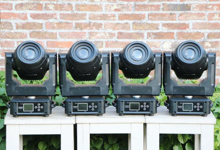 4x Prolights Crystal Movingheads (100 Watt LED), Muziek en Instrumenten, Licht en Laser, Zo goed als nieuw, Licht, Geluidgestuurd