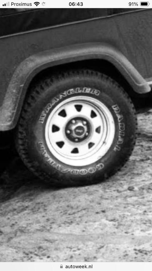 Jeep wielen gezocht, Autos : Pièces & Accessoires, Pneus & Jantes, Pneus et Jantes, 15 pouces, Véhicule tout-terrain, Utilisé