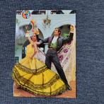 Gebrodeerde Spaanse postkaart, Ophalen of Verzenden