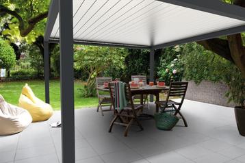 Altera lamellendak 4000 mm x 3979 mm x 2800 mm zwart/wit beschikbaar voor biedingen