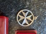 pendentif croix de Malte en argent pour collier, Envoi, Neuf, Argent, Argent