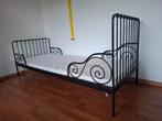 Metalen meegroeibed zwart, Kinderen en Baby's, Ophalen, Zo goed als nieuw, Matras
