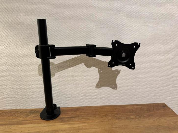 LogiLink BP0021 monitorarm (13”–27”), Computers en Software, Laptopstandaarden, Zo goed als nieuw, In diepte verstelbaar, In hoogte verstelbaar