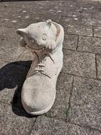 Tuinbeeld: Kat in schoen, Ophalen, Dierenbeeld, Gebruikt, Onbekend