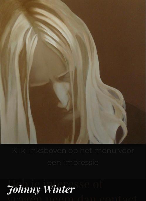 Johnny Winter, Antiek en Kunst, Kunst | Schilderijen | Modern, Ophalen of Verzenden