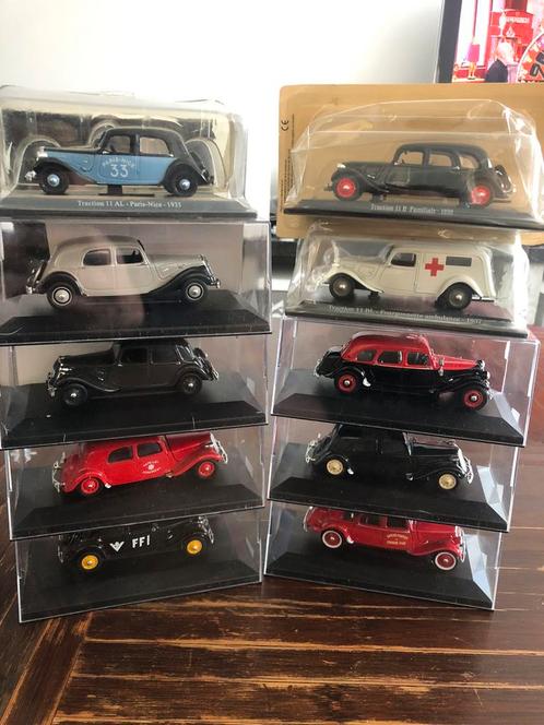 lot collection la saga des citroen traction, Hobby en Vrije tijd, Modelauto's | 1:43, Zo goed als nieuw, Solido, Ophalen
