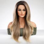 Swiss lace pruik lang blond haar zonder pony Tyler, Verzenden, Nieuw
