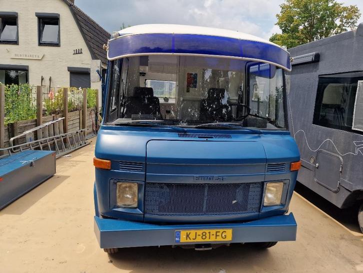 Mercedes hanomag F40 camper oldtimer, Caravans en Kamperen, Mobilhomes, Particulier, tot en met 4, Buscamper of Camperbus, Mercedes-Benz