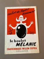 Le boulet Mélanie steenkool Holland, Verzamelen, Ophalen of Verzenden, Zo goed als nieuw, Reclamebord