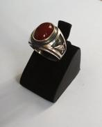 Bague pour homme en argent avec cornaline naturelle, Neuf, 20 ou plus grands, Avec pierre précieuse, Homme