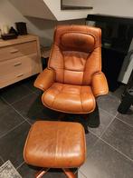 Refurbished bruin lederen relax, Huis en Inrichting, Ophalen