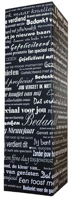Wijnflesdozen met verschillende teksten. nieuw, Diversen, Ophalen of Verzenden, Nieuw