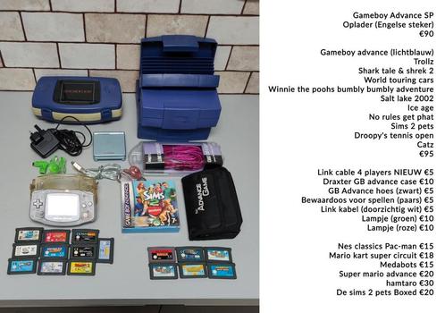 Gameboy color, Advance, SP. Pokemon gold silver Donkey kong, Consoles de jeu & Jeux vidéo, Consoles de jeu | Nintendo Game Boy