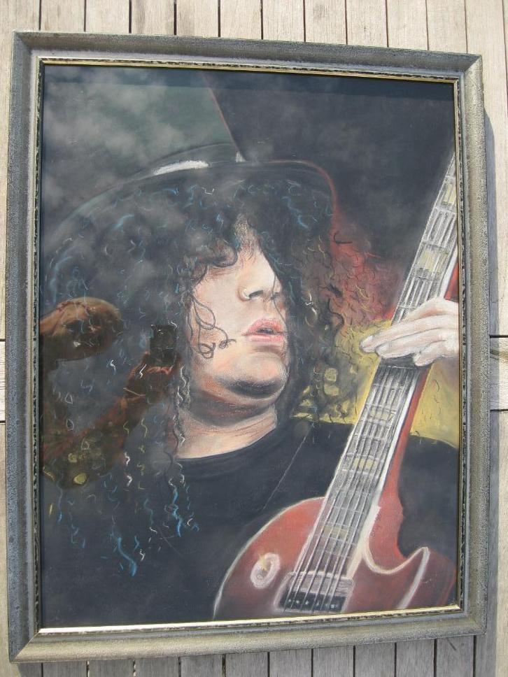 Slash Guns ‘n Roses, Antiek en Kunst, Kunst | Schilderijen | Klassiek, Ophalen of Verzenden