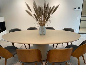 Ovalen eettafel mortex disponible aux enchères