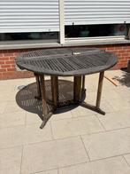 Houten ronde tafel, inklapbaar, gratis, diameter 1m20, Tuin en Terras, Tuintafels, Ophalen, Gebruikt, Rond, Hout