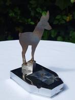 Cendrier vintage 1950 avec figurine d'une biche ou chevreuil, Envoi, Utilisé, Cendrier