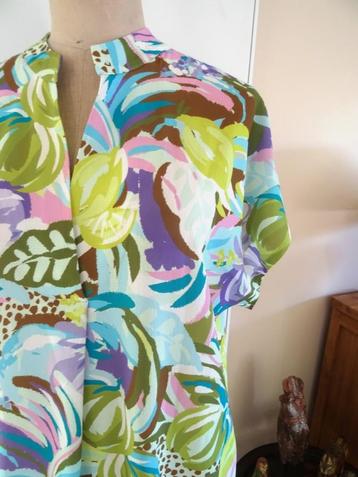 Jurk, vrolijke kleuren. Nieuwstaat. Maat 44/46 beschikbaar voor biedingen