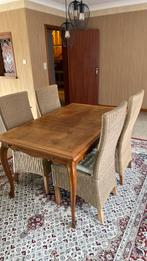 Eiken tafel uittrekbaar tot 10personen, Huis en Inrichting, Ophalen, Eikenhout, Zo goed als nieuw, Vijf personen of meer