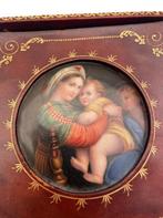 19e eeuws porseleinen bord Madonna en Kind antieke lijst, Antiek en Kunst, Ophalen of Verzenden