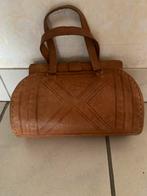 Heel mooie lederen handtas cognac kleur 28x 18, Handtassen en Accessoires, Ophalen, Handtas