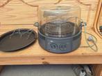 electrisch kook en braad toestel, Elektronische apparatuur, Kookplaten, Ophalen, 4 kookzones, Zo goed als nieuw, Vrijstaand