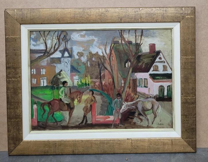 Lucien DE MEUE, na de race, Antiek en Kunst, Kunst | Schilderijen | Klassiek, Ophalen of Verzenden