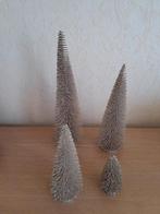 Ensemble de 4 sapins couleurs champagne, Ophalen, Zo goed als nieuw