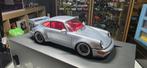 Porsche 911 (964) RSR 3.8 poolzilver 1/18 Gt-Spirit, Hobby en Vrije tijd, Ophalen of Verzenden, Zo goed als nieuw, Auto, Overige merken