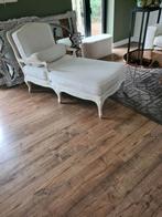 Witte chaise longue, Huis en Inrichting, Ophalen, Hout, Gebruikt, Eenpersoons