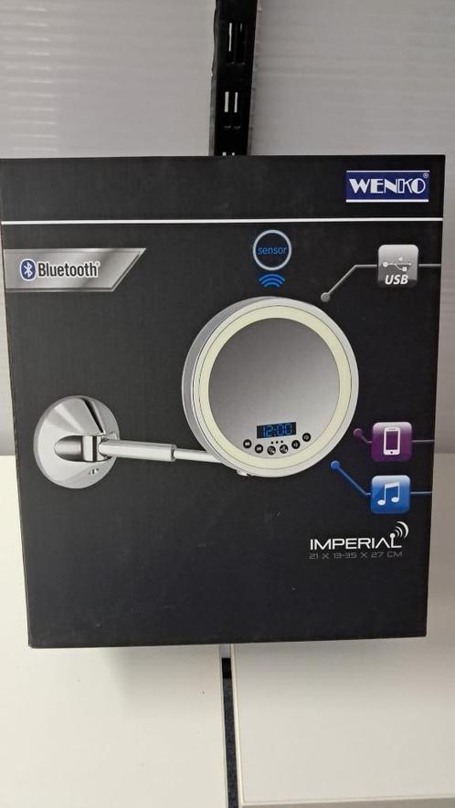NIEUW Wenko Make-up spiegel USB / Bluetooth / microfoon, Huis en Inrichting, Woonaccessoires | Spiegels, Nieuw, Minder dan 50 cm