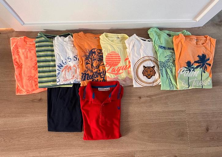 verhuisdoos vol met hippe trendy jongenskleding - maat 146, Kinderen en Baby's, Kinderkleding | Kinder-kledingpakketten, Gebruikt