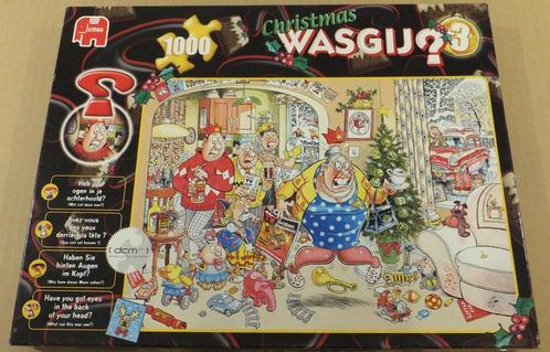 Puzzel - 1000 - Wasgij Christmas 3, Short Circuit, Hobby en Vrije tijd, Denksport en Puzzels, Gebruikt, Legpuzzel, 500 t/m 1500 stukjes
